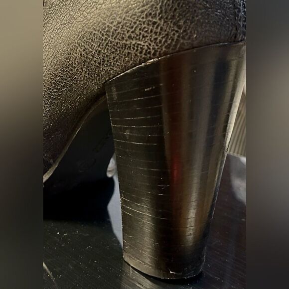 All Saints Leather Black Ankle Boots Size 9.5 - Picture 12 of 16